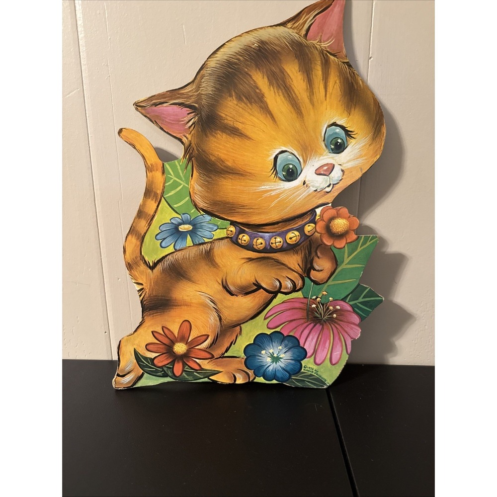 Vintage Nursery Wall Art-Kitten